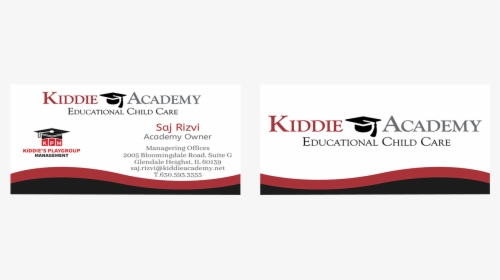 Business Card Design By Stankovic Katarina For This - Kiddie Academy, HD Png Download, Free Download
