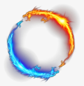 #ftestickers #fantasyart #dragons #fireandice #frame - Fire Thumbnail Effect Png, Transparent Png, Free Download