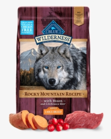 Blue Wilderness Rocky Mountain Recipe Large Breed Adult - Blue Wilderness Dog Food Red Meat, HD Png Download, Free Download