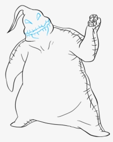 How To Draw Oogie Boogie From The Nightmare Before - Line Art, HD Png Download, Free Download