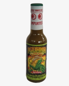 Iguana Mean Green Jalapeno Pepper Sauce 148ml - Beer Bottle, HD Png Download, Free Download