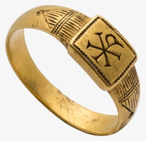 Byzantine Ring With Christogram - Bangle, HD Png Download, Free Download