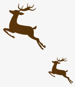 Reindeer Running Clipart, HD Png Download, Free Download