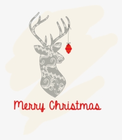 Faux Christmas Deer Head - Illustration, HD Png Download, Free Download