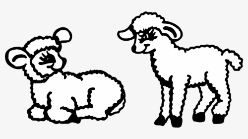 Two Lambs Clip Art, HD Png Download, Free Download