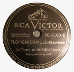 Record Label Flop Eared Mule By Gid Tanner And His - Rca Victor, HD Png Download, Free Download