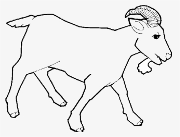 Goat Clipart Black And White Free Images Transparent - Goat Clipart Black And White Free, HD Png Download, Free Download