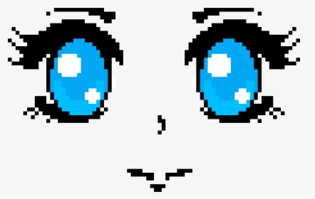 Pixel Art Anime Face, HD Png Download, Free Download