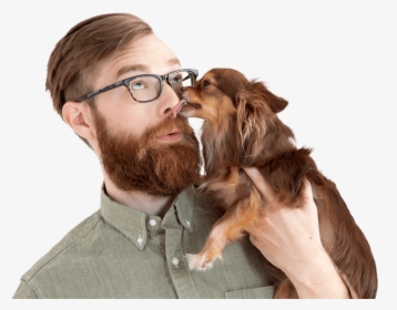Guy Getting His Face Licked - Companion Dog, HD Png Download, Free Download