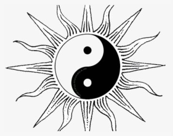 Yin-yang Tattoos Png Transparent Images - Sun Tattoo Designs, Png Download, Free Download