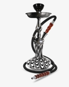 Small Hookah Pipes - Black And White Hookah, HD Png Download, Free Download