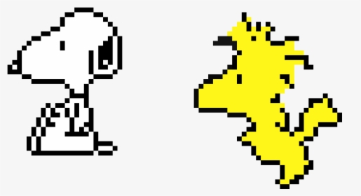 Snoopy Pixel Art, HD Png Download, Free Download