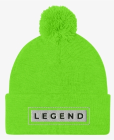 Legend Mockup Front Default Neon-green - Knit Cap, HD Png Download, Free Download
