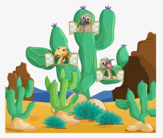 Transparent Desert Clipart - Desert Animals Clipart Background, HD Png Download, Free Download
