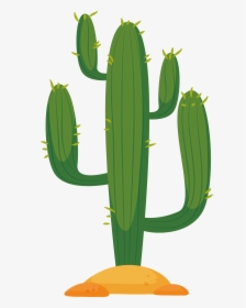 Cactaceae Cactus In The Desert Euclidean Vector - Cactus Clipart Transparent Background, HD Png Download, Free Download