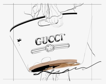 Gucci Bucket Bag - Illustration, HD Png Download, Free Download
