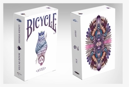Bicycle Owl Aves Front And Back , Png Download - Bicycle Owl Playing Cards, Transparent Png, Free Download