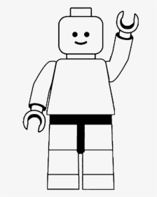 Lego Person Template - Lego Clipart Black And White, HD Png Download, Free Download