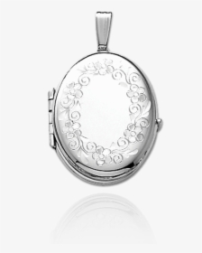 Locket With Engraved Flower Wreath - Locket, HD Png Download, Free Download