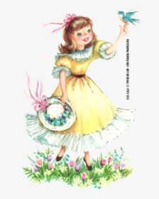 Vintage Girl Png, Transparent Png, Free Download