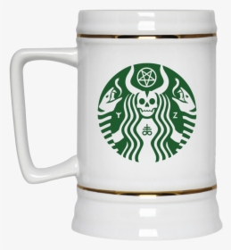 Satanic Starbuck Coffee Mugs - Transparent Background Starbucks Logo Png, Png Download, Free Download
