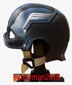 1 Captain America Wearable Helmet Cosplay Replica Realistic - Motorcycle Helmet, HD Png Download, Free Download