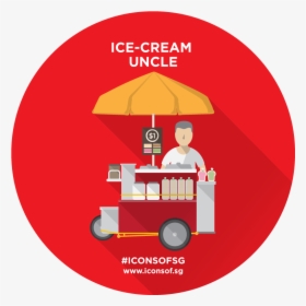 Ice Cream Cart Singapore, HD Png Download, Free Download