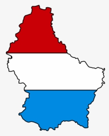 Luxembourg Flag Map Large Map - Luxembourg Map And Flag, HD Png Download, Free Download