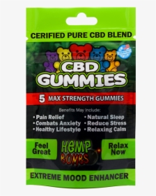 Hemp Bombs 5count Gummies Front Emailable, HD Png Download, Free Download