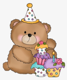 Transparent Party Hat - Happy Birthday Bear Clipart, HD Png Download, Free Download