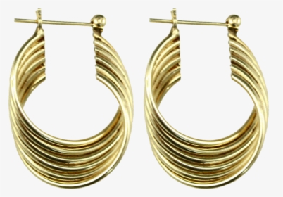 Pair Of 14k Gold Earrings - Earrings, HD Png Download, Free Download