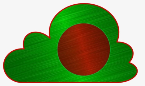 #clouds #red #green #bangladesh #flag, HD Png Download, Free Download