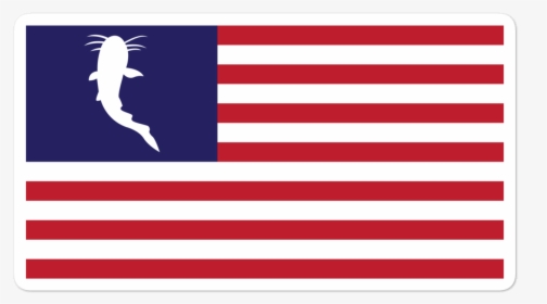 Katfish Flag Decal - Stars Us Flag, HD Png Download, Free Download