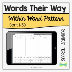 Within Word Pattern Spelling Activity, HD Png Download, Free Download