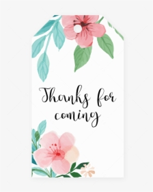 Baby Shower Favor Tags For Girl By Littlesizzle"  Class="lazyload"  - Floral Baby Shower Tag Template, HD Png Download, Free Download