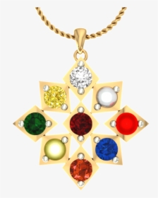 Gold Ornaments Chain Png , Png Download - Pendant Navratna Jewelry, Transparent Png, Free Download