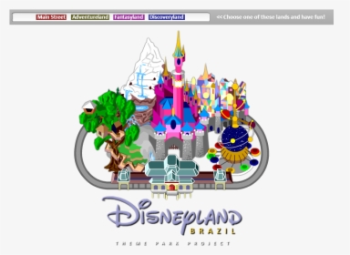 Disneyland Map Clipart , Png Download - Clip Art, Transparent Png, Free Download
