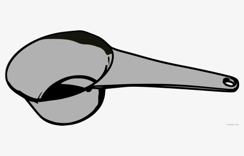 Monochrome Photography,beak,wing - Measuring Spoon Clip Art, HD Png Download, Free Download
