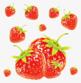 Healthy Vector Realistic - Strawberry, HD Png Download, Free Download