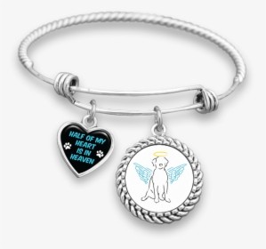 Half Of My Heart Is In Heaven Bracelet - Our Mom Was So Brave God Made Her An Angel, HD Png Download, Free Download