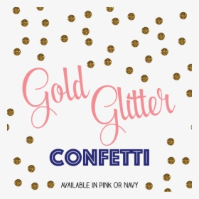 Gold Glitter Confetti - Polka Dot, HD Png Download, Free Download