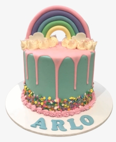 Pastel Rainbow Cake, HD Png Download, Free Download