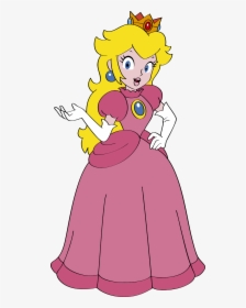 Princess Peach Mario Bros - Princess Peach Clipart, HD Png Download, Free Download