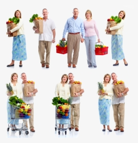 Mujer Compras Pareja Grupos Caucásica Familia Abuelo - Personas De Shopping Png, Transparent Png, Free Download