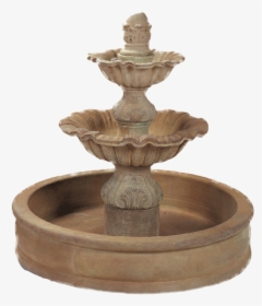 Regina Two Tier Pond Cast Stone Outdoor Garden Fountains - Fountain, HD Png Download, Free Download