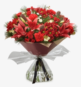 Christmas Cracker Hand-tied - Color Red Flower, HD Png Download, Free Download