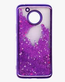 Moto E4 Plus Mm Electroplated Water Glitter Case With - Purple Moto E4 Phone Case, HD Png Download, Free Download