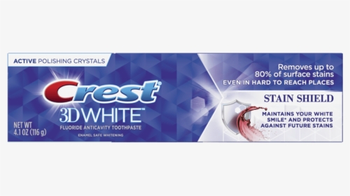 Crest 3d Stain Shield Toothpaste - Packaging And Labeling, HD Png Download, Free Download