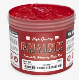Fn Ink™ Ruby Red Plastisol Ink - Screen Printing, HD Png Download, Free Download