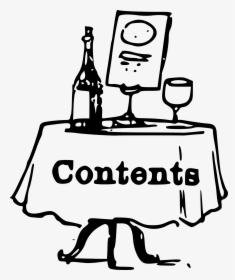 Clipart - Table Of Contents Cartoon, HD Png Download, Free Download